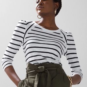 NWT WHBM 3Q Raglan Tee